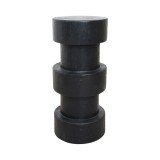 BAR STOOL TOTO TEAKWOOD BLACK - CHAIRS, STOOLS